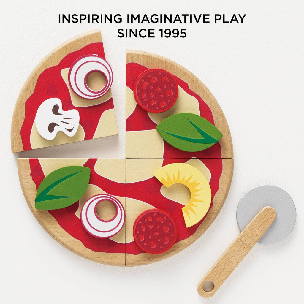 Pizza & Toppings with Slice Cutter by Le Toy Van, Inc.