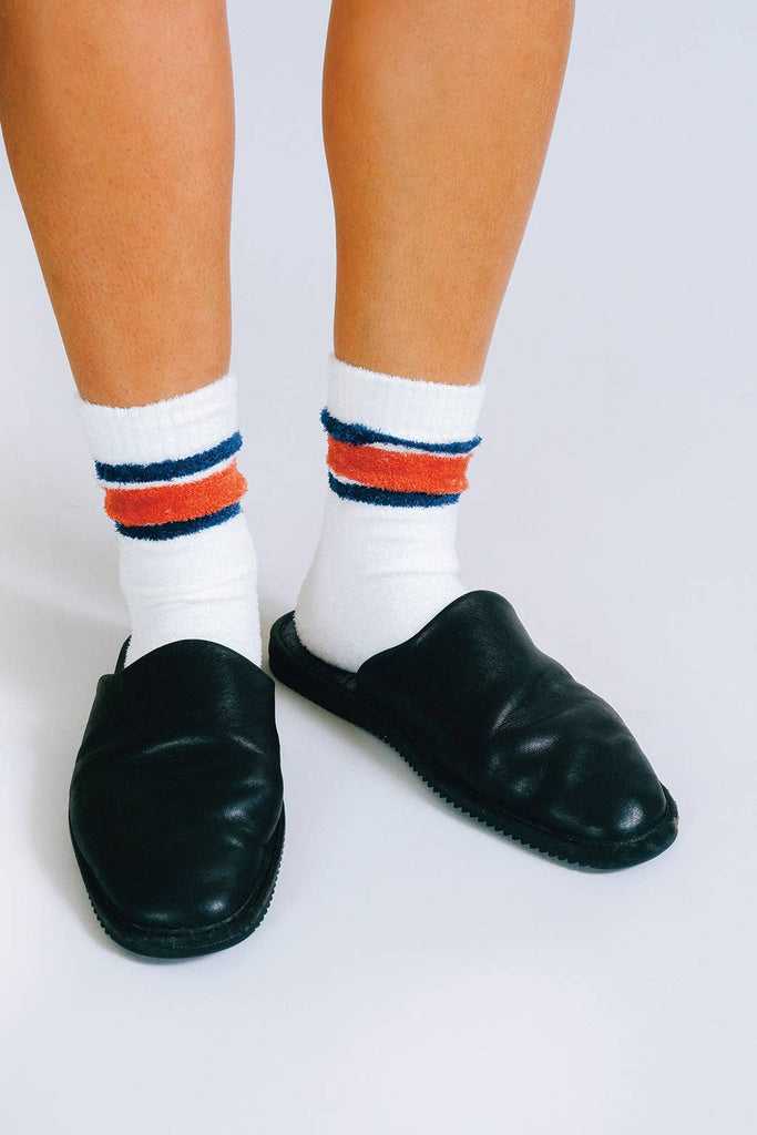 Teddy Ankle Socks (White) by Tailored Union