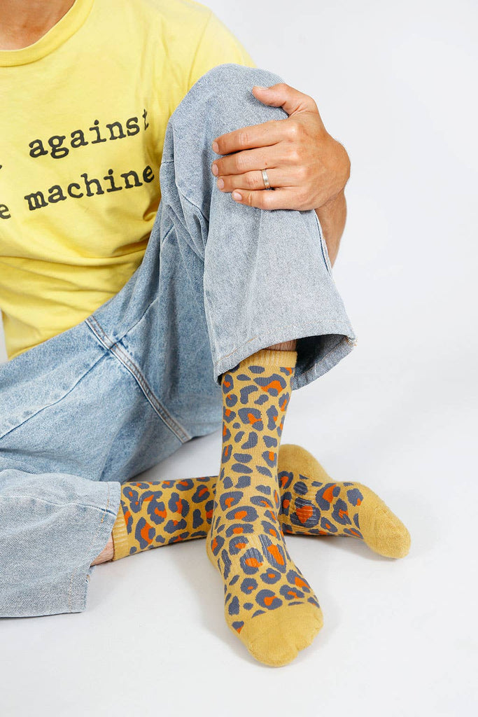 Leo Crew Socks (Tan) by Tailored Union
