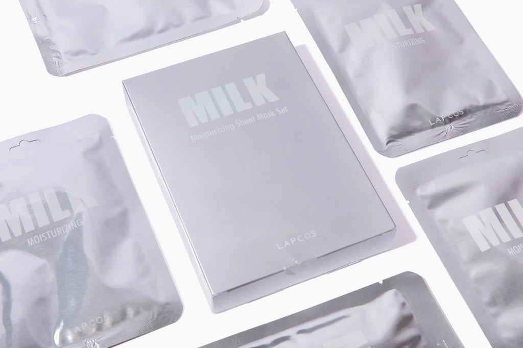 Sheet Face Mask (Milk) by LAPCOS