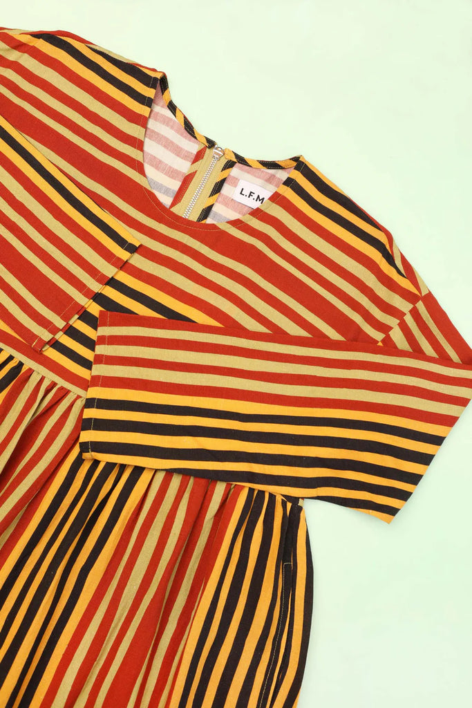 Alder Dress (Painters Stripe) by L.F. Markey