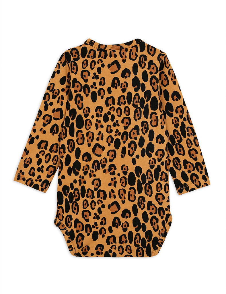 Leopard Long Sleeve Body by Mini Rodini