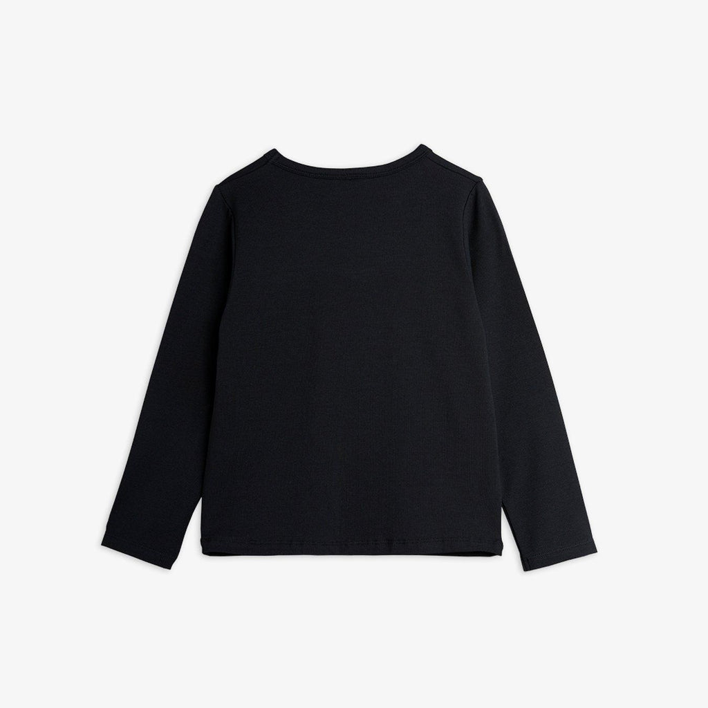 Basic Long Sleeve Tee (Black) by Mini Rodini