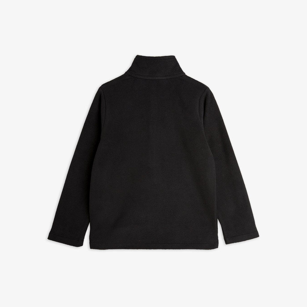 Microfleece Zip Jacket (Black) by Mini Rodini