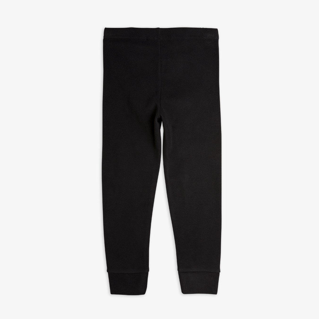 Fleece Joggers (Black) by Mini Rodini