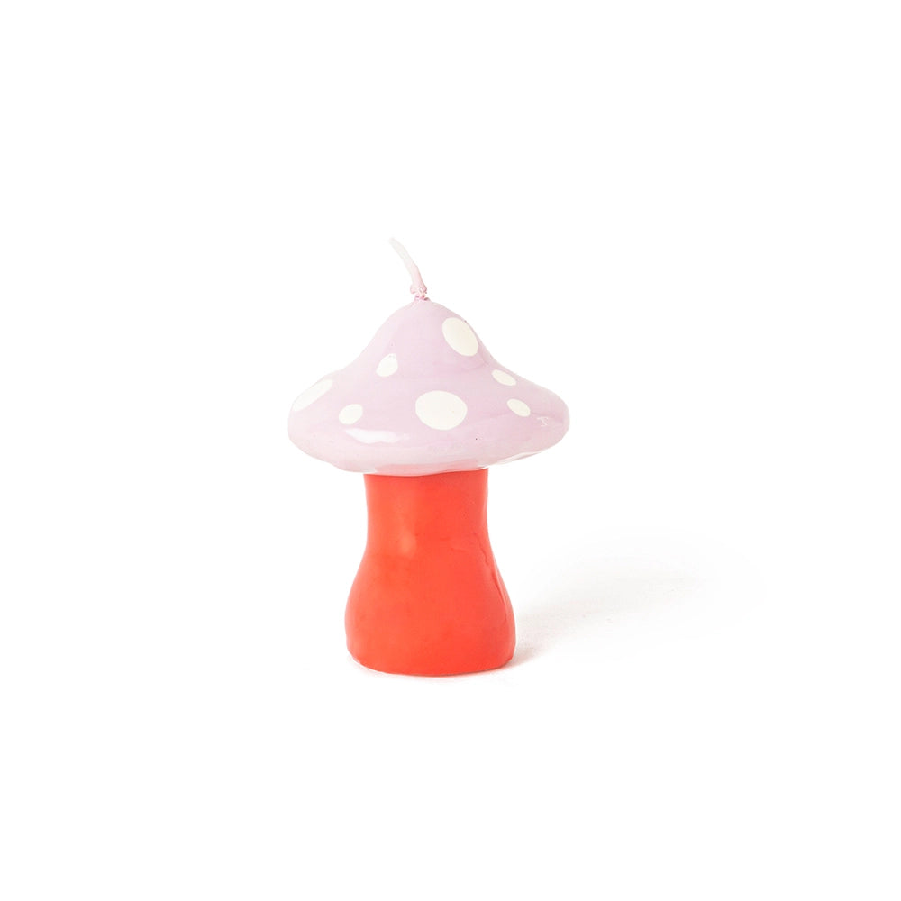 Small Mushroom Candle (Pink) by Helio Ferretti Co.