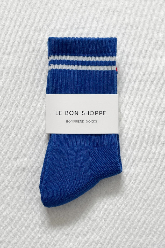 Boyfriend Socks (Cobalt) by Le Bon Shoppe