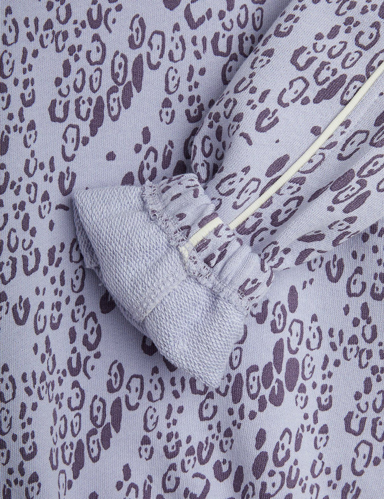 Mini Leopard Sweatshirt (Purple) by Mini Rodini