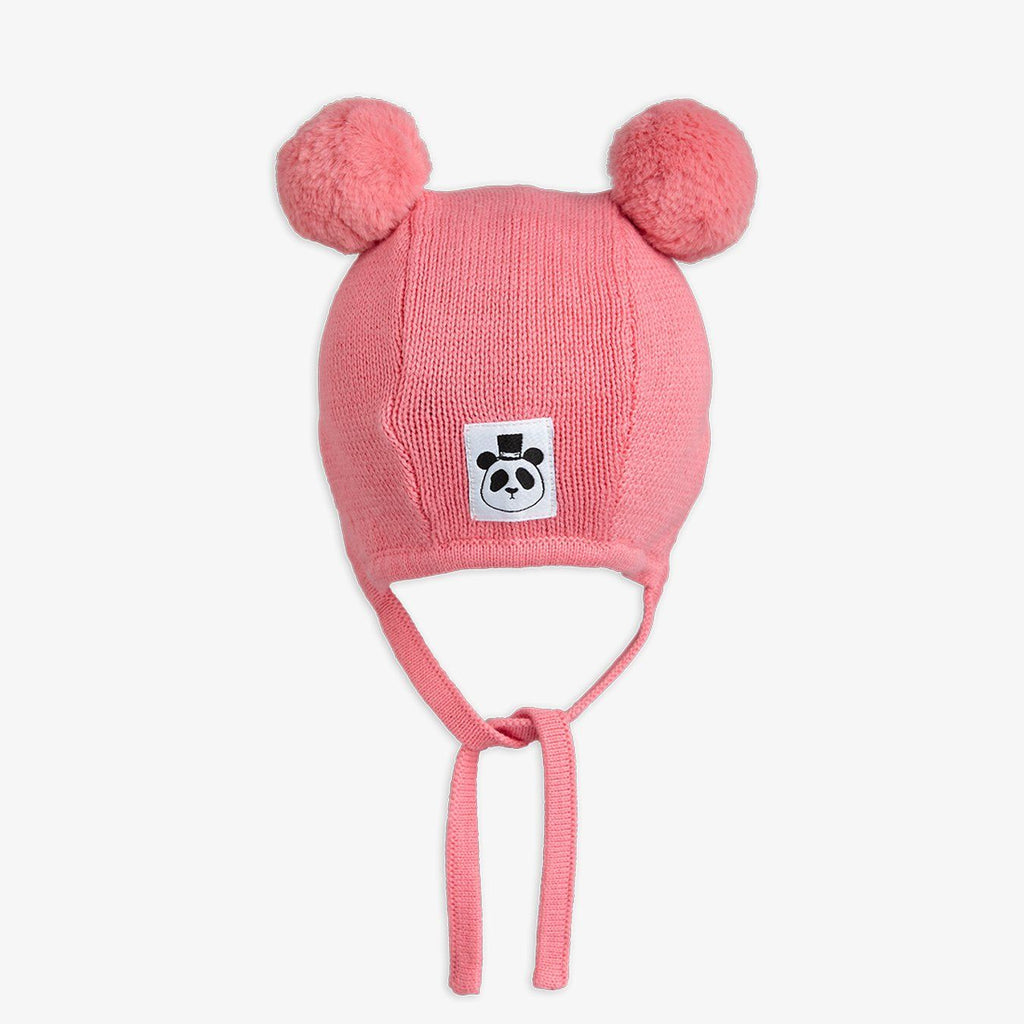 Fine Knit Baby Hat (Pink) by Mini Rodini