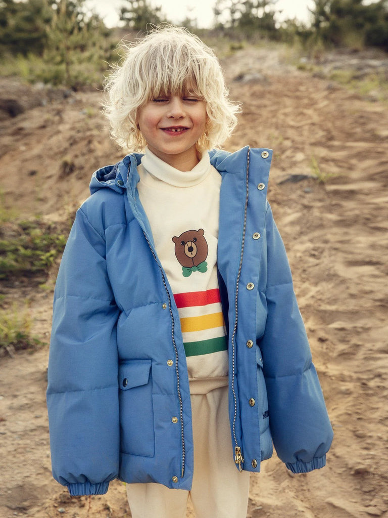 Solid Heavy Puffer (Blue) by Mini Rodini