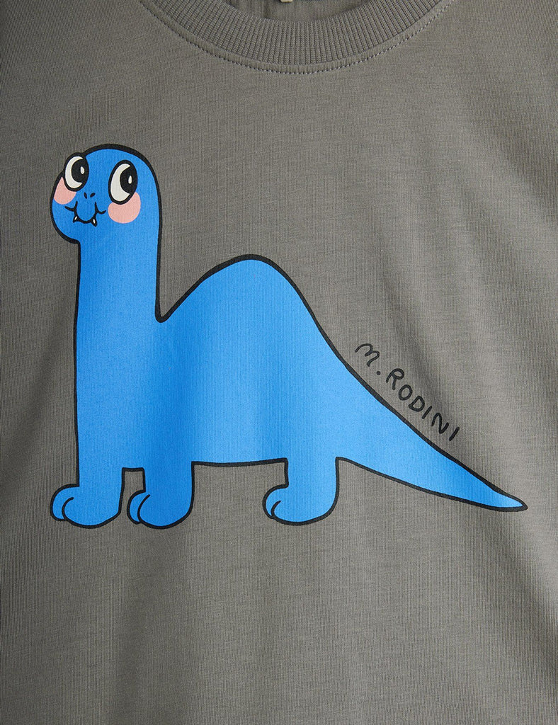 Dino Tee (Grey) by Mini Rodini