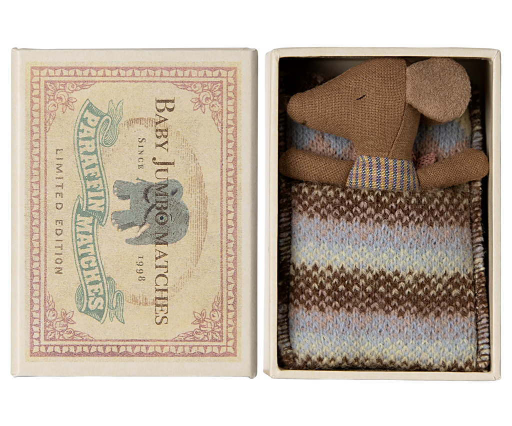 Sleepy Wakey Mouse In a Box (Rose) by Maileg