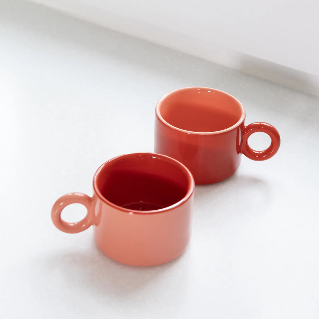 Red Chiquito Mugs (Set of 2) by &klevering