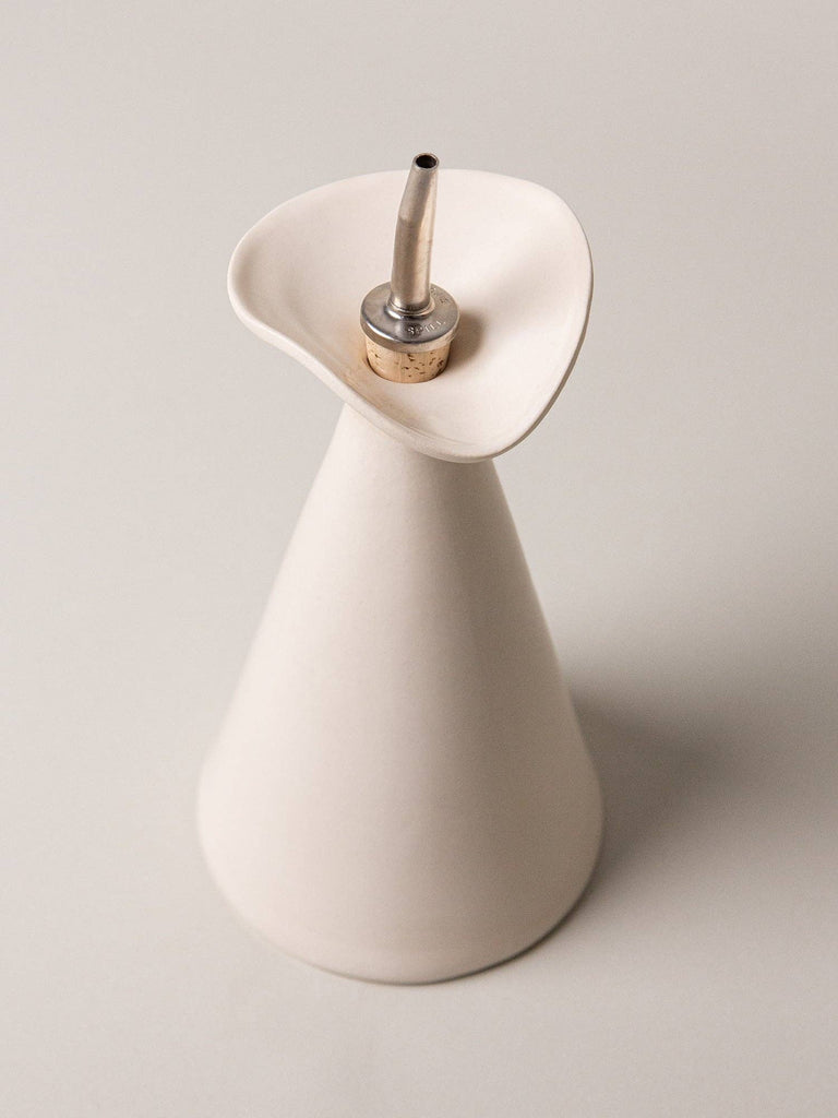 Flora Oil Cruet (Alabaster/Ivory) by Virginia Sin