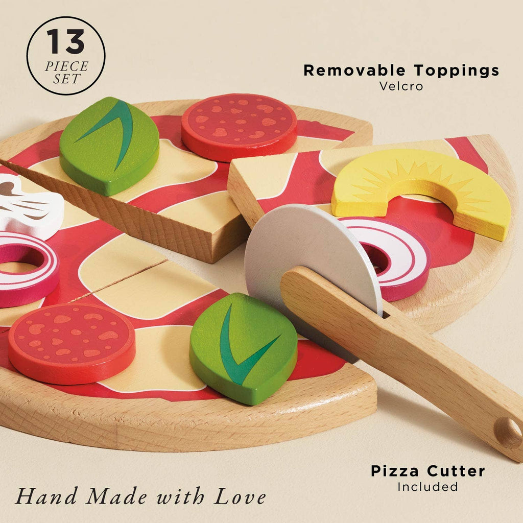 Pizza & Toppings with Slice Cutter by Le Toy Van, Inc.
