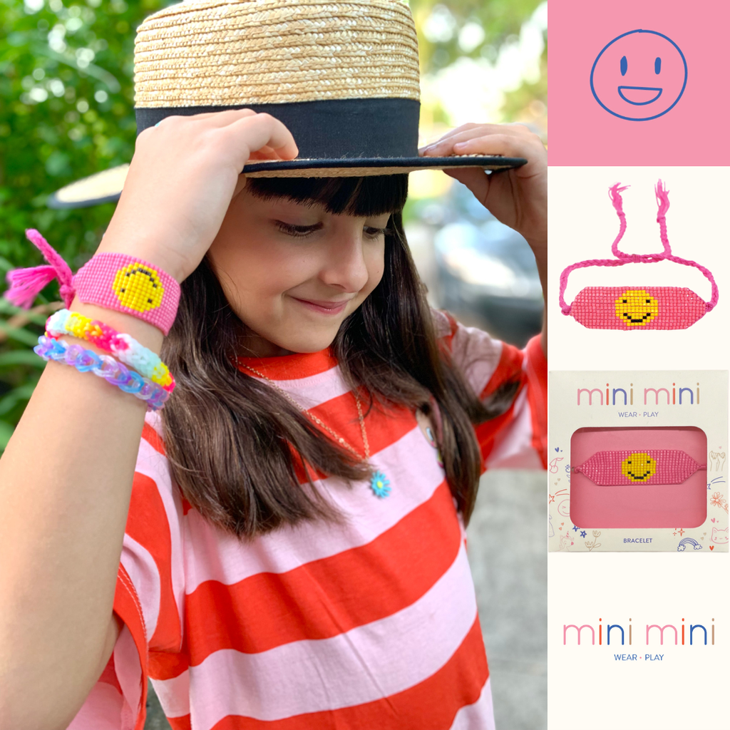 Happy Face Kid's adjustable Bracelet by mini mini
