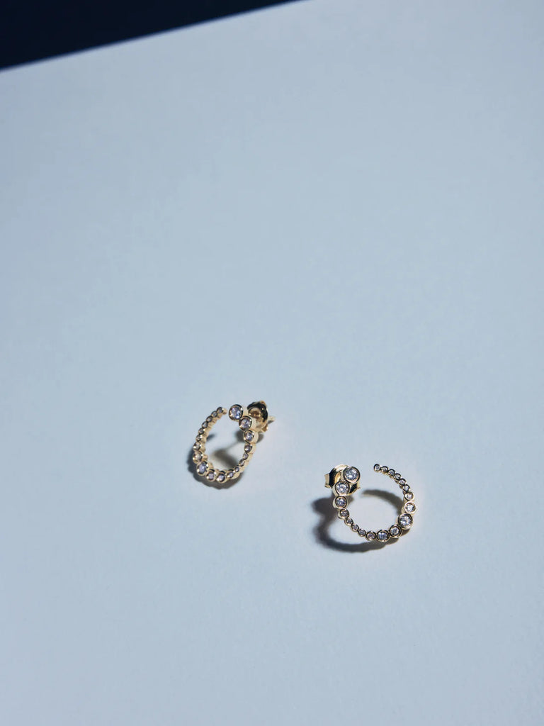 Odette Spiral Earrings (Gold) by RAGBAG