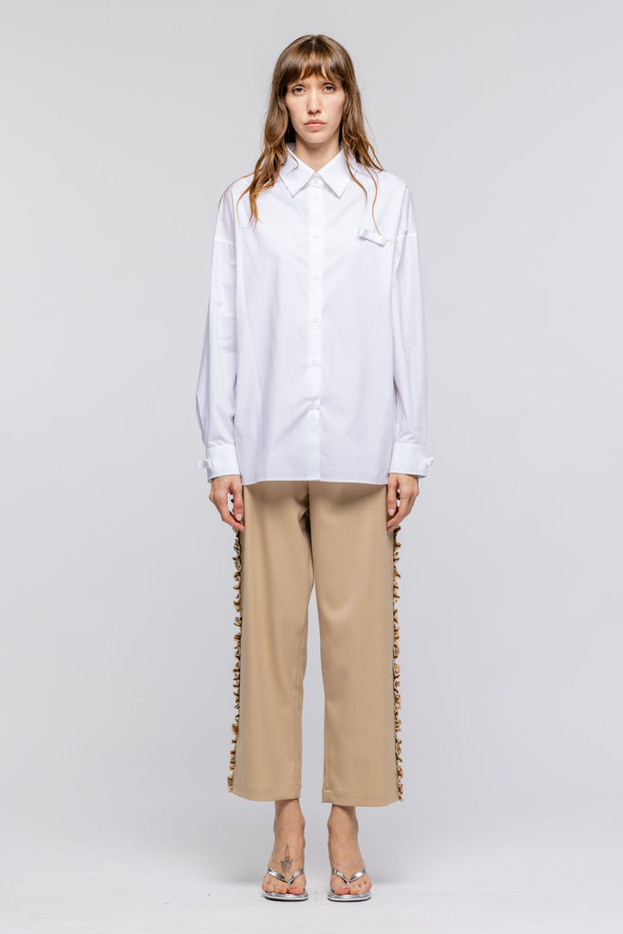 Dali Bow Shirt (White) by Toit Volant
