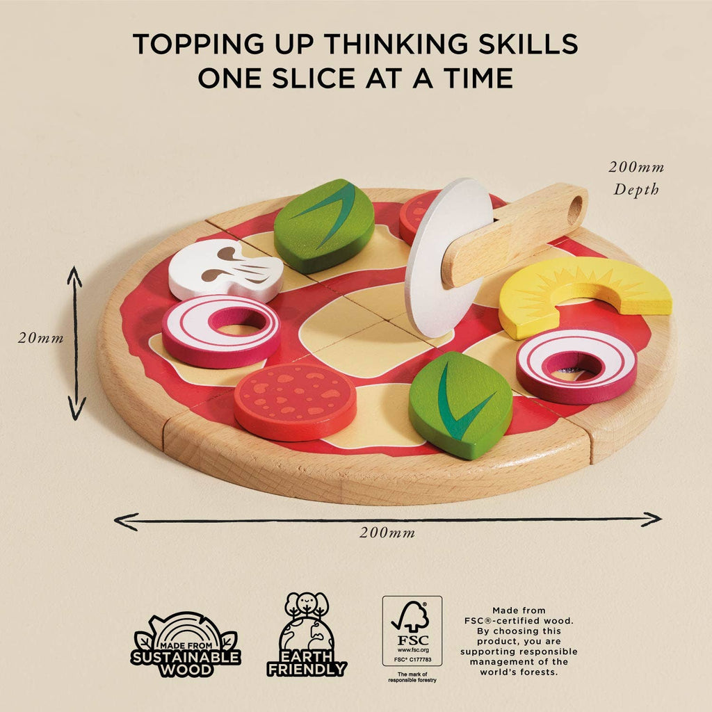 Pizza & Toppings with Slice Cutter by Le Toy Van, Inc.