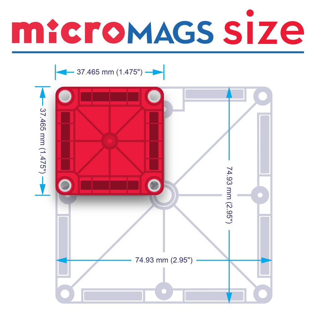 microMAGS Travel Set by Magna-Tiles