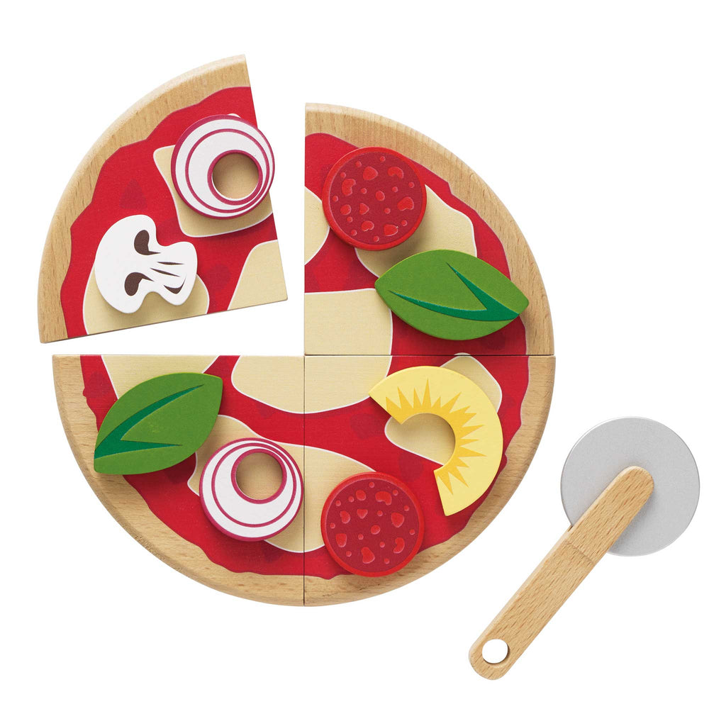 Pizza & Toppings with Slice Cutter by Le Toy Van, Inc.