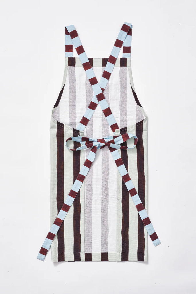 DM Apron (Mixed Stripe) by Damson Madder