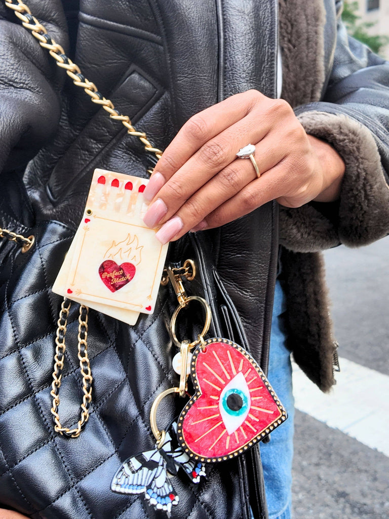Hand-painted Matchbox Compact Mirror by Solar Eclipse