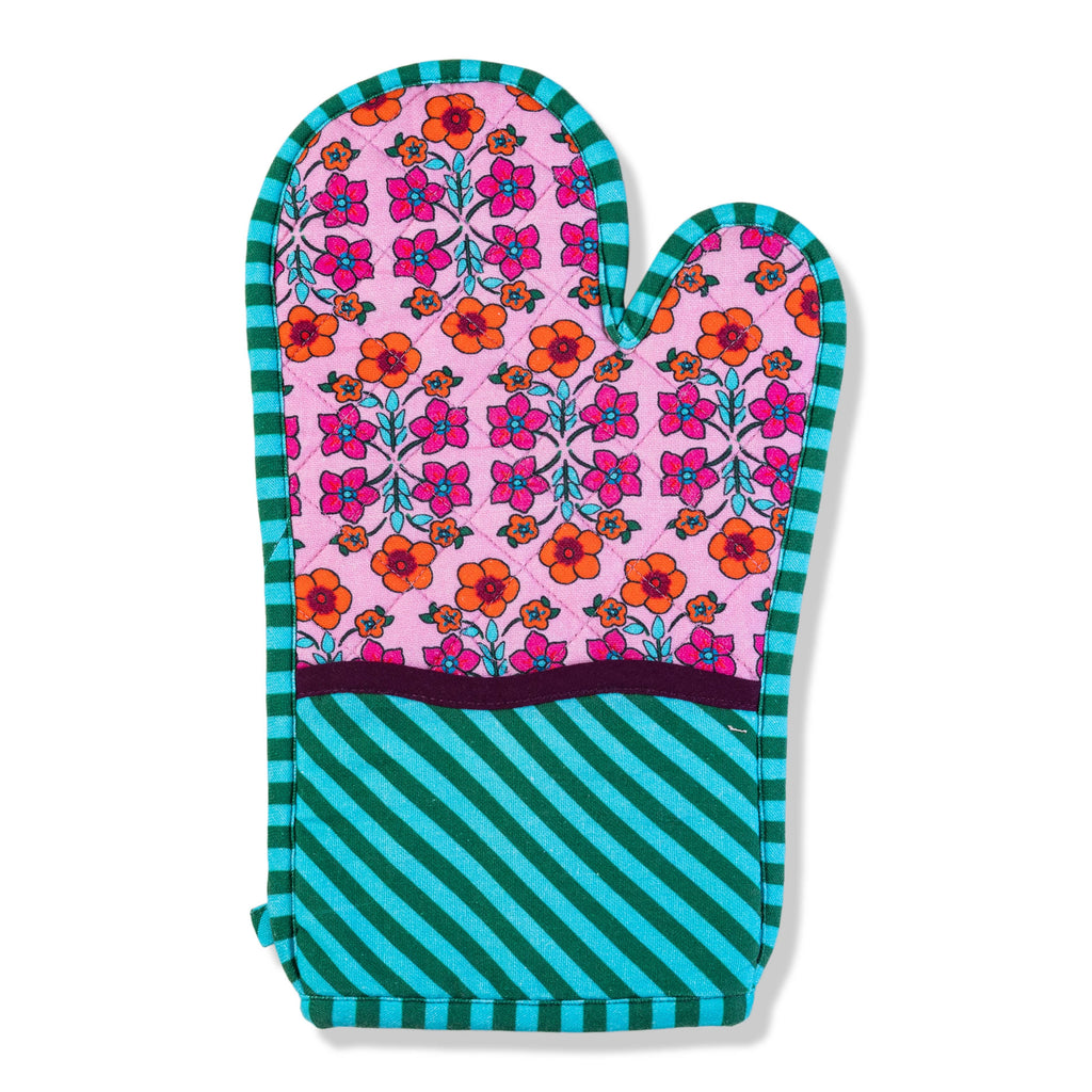 Pot Holder & Oven Mitt (Light Pink) by Furbish Studio