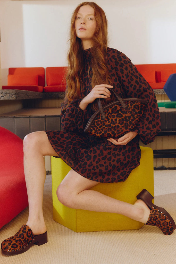 Joplin Chiffon Mini Dress (Leopard) by Simon Miller