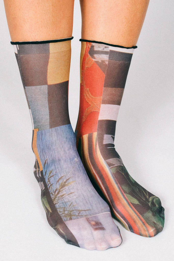 Paper Nylon Ankle Socks by Tailored Union