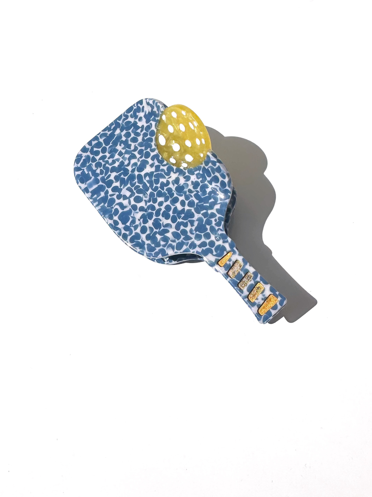 Hand-painted Pickleball Paddle Claw Hair Clip by Solar Eclipse