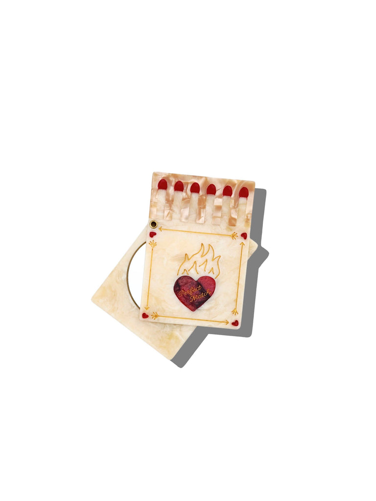 Hand-painted Matchbox Compact Mirror by Solar Eclipse