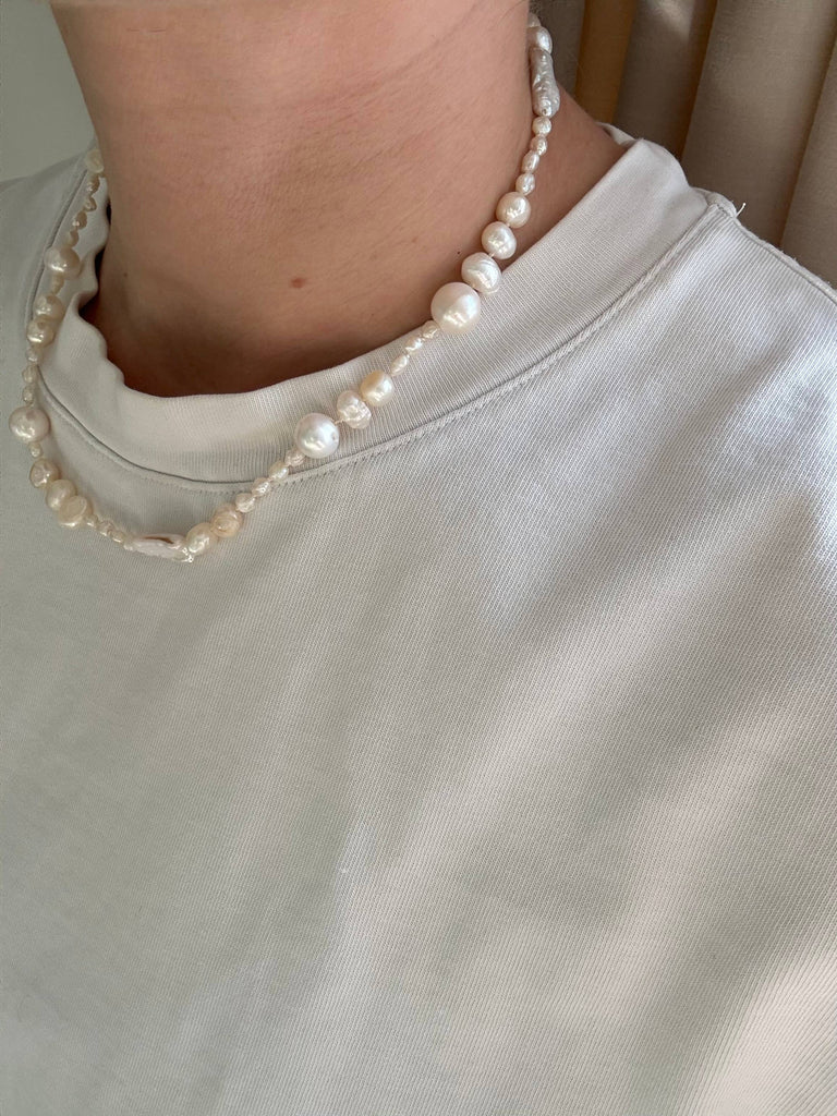 The Undone Pearl Necklace by The Yo Store