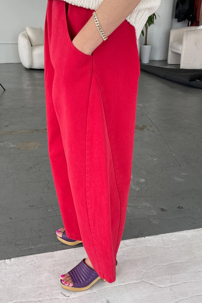 Arc Pants (Crayon Red) by Le Bon Shoppe