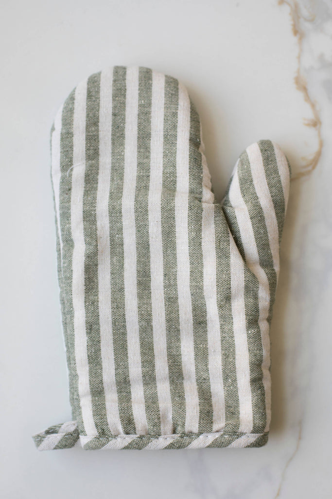 Stripe Oven Mitt (Green) by Fodory