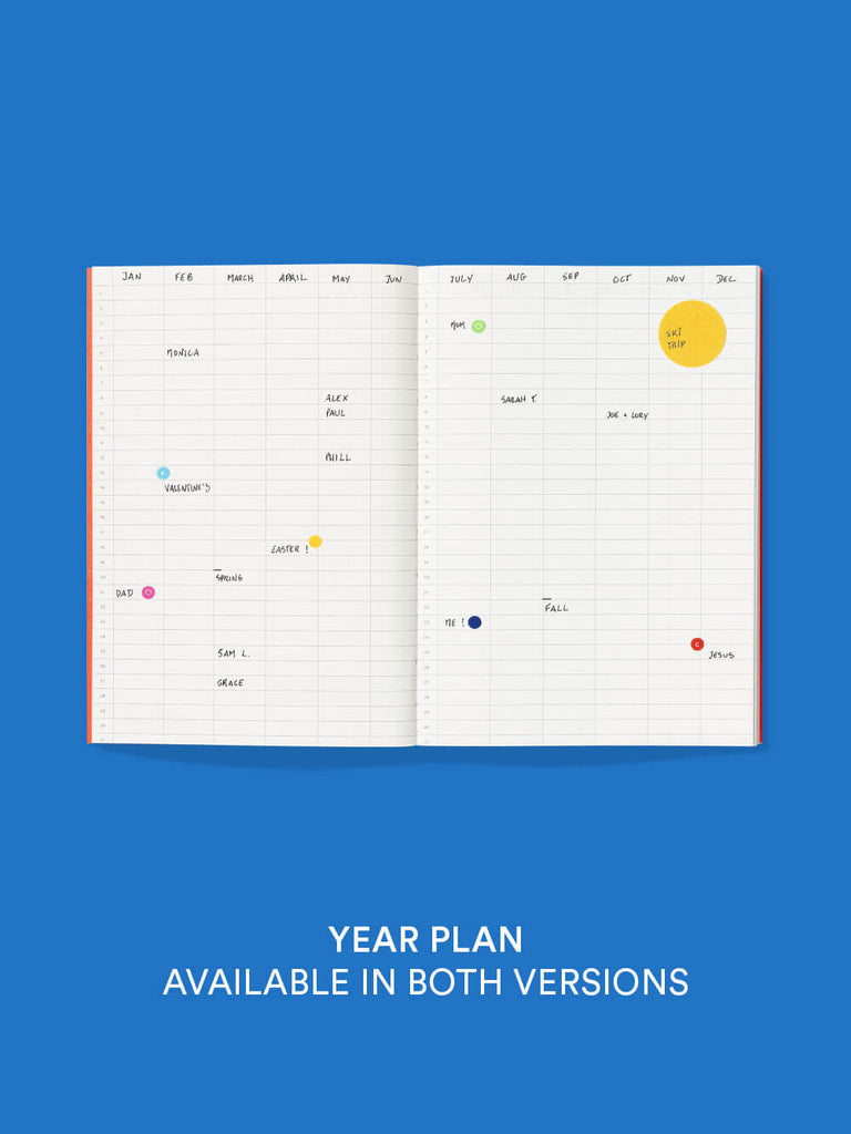 Undated Frames Planner (Electric Blue) by The Yo Store