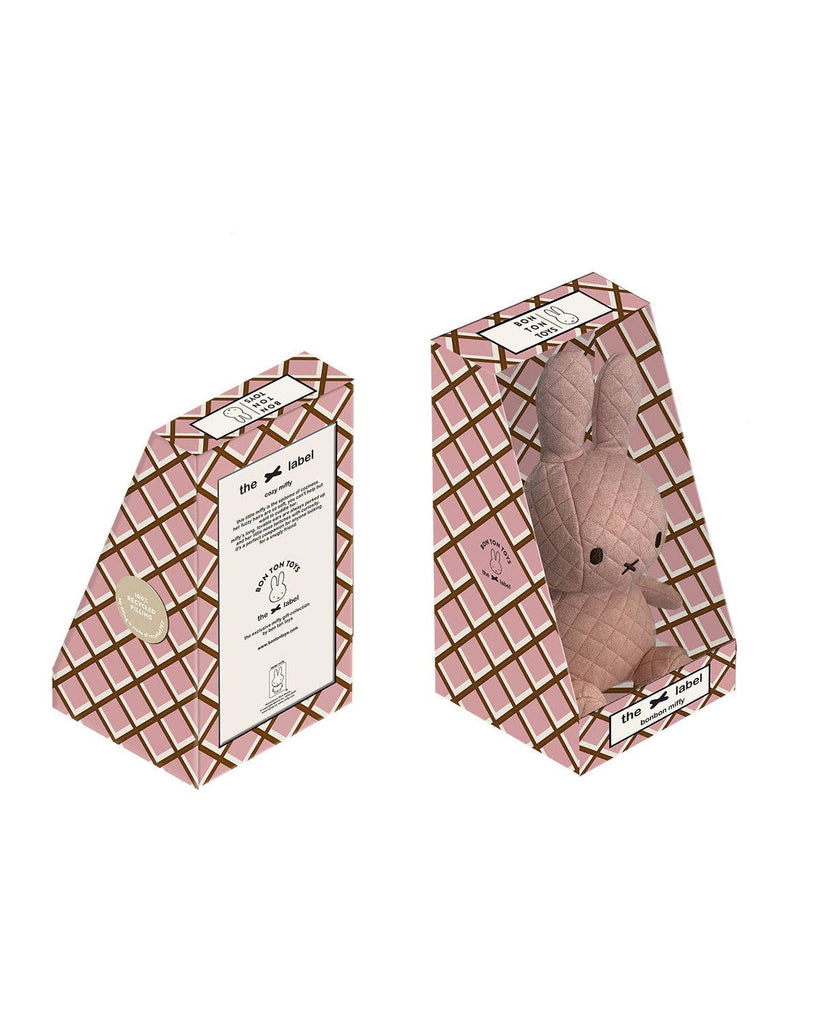 Plush MIFFY COZY Sitting Soft Pink in Giftbox 9" by Miffy