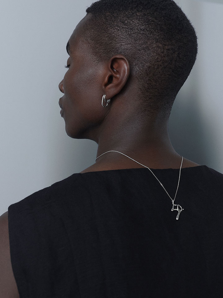 Single Palads Royal Earring (Silver) by Maria Black