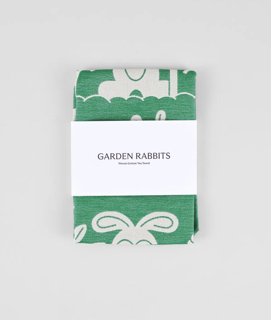 Garden Rabbits Tea Towel by Wrap