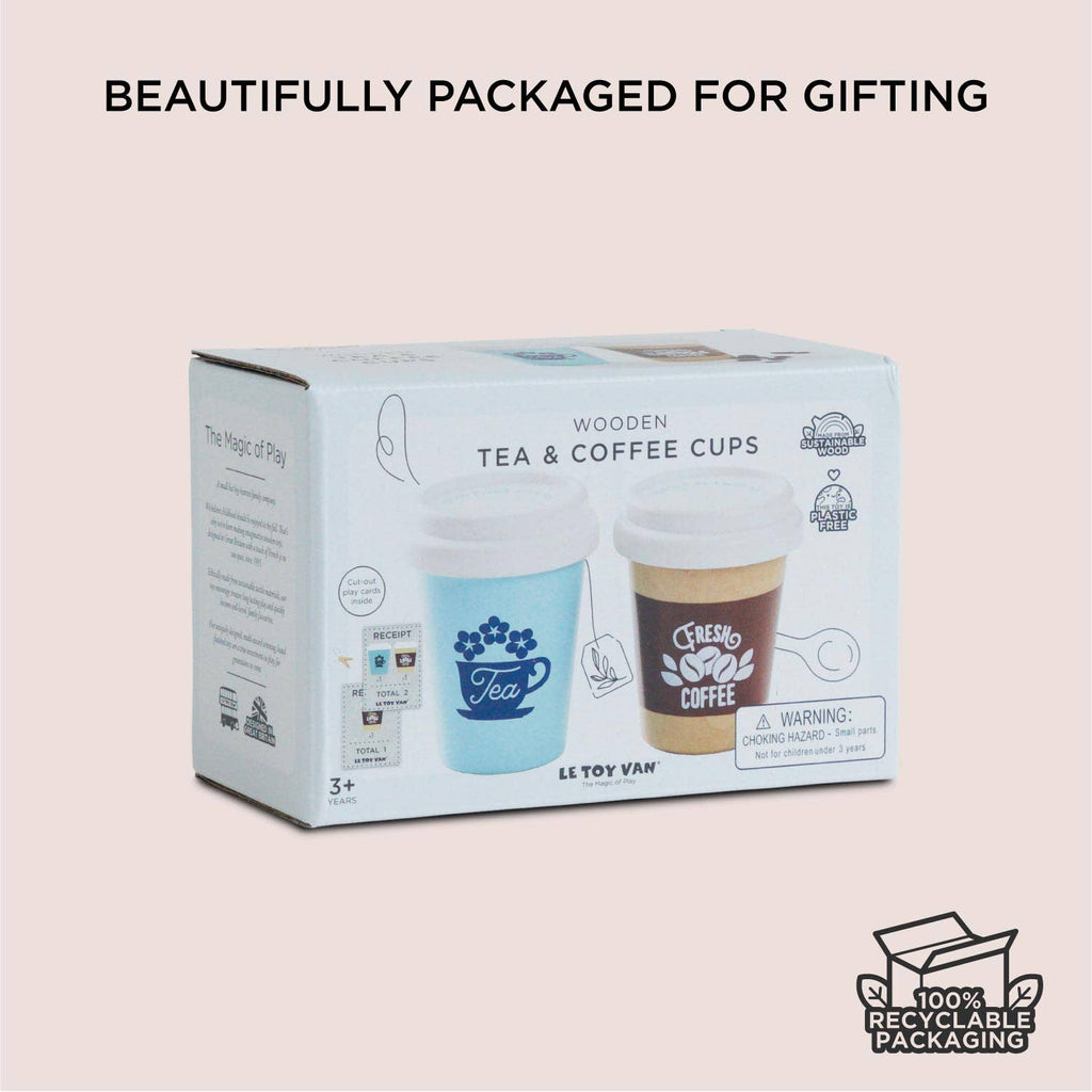 Tea & Coffee Re-Useable Eco Cups by Le Toy Van, Inc.