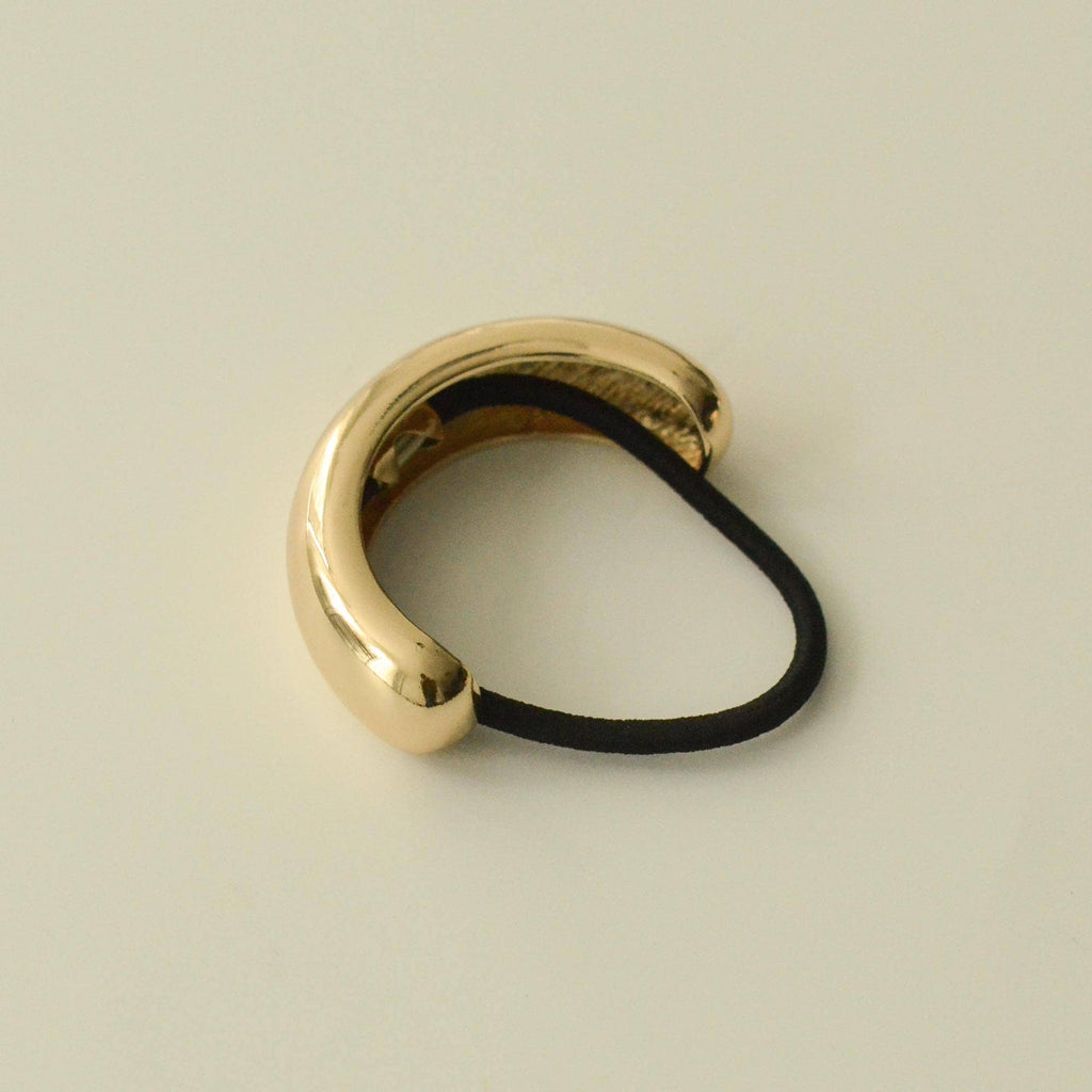 Wide Metal Cuff Hair Tie (Gold) by nar'sha