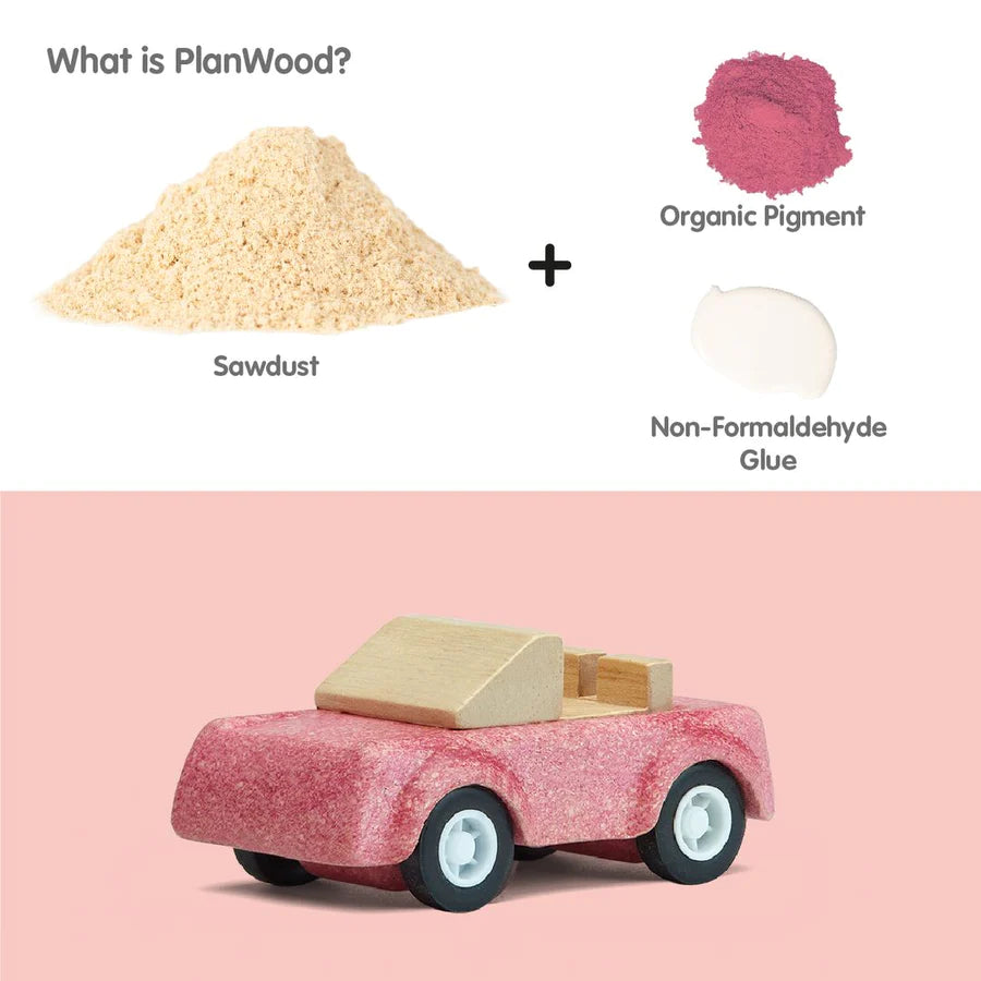 Pink Sports Car by Plan Toys