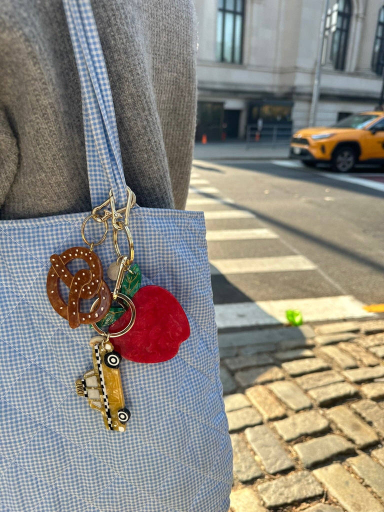 Hand-painted Taxicab Bag Charm & Keychain | Eco-Friendly by Solar Eclipse