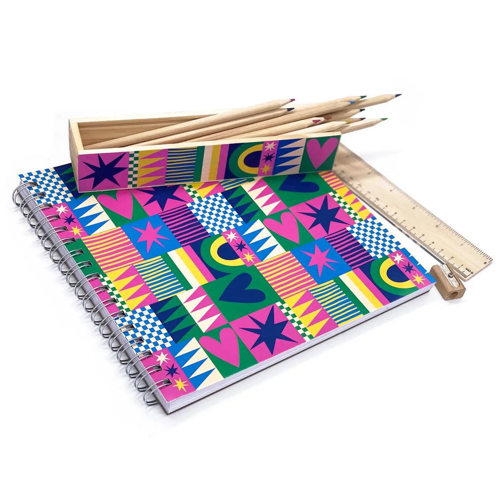 Geo Love Pencil Box by Snifty