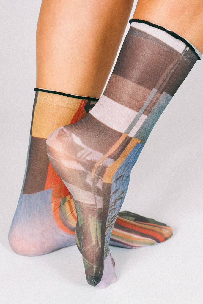 Paper Nylon Ankle Socks by Tailored Union