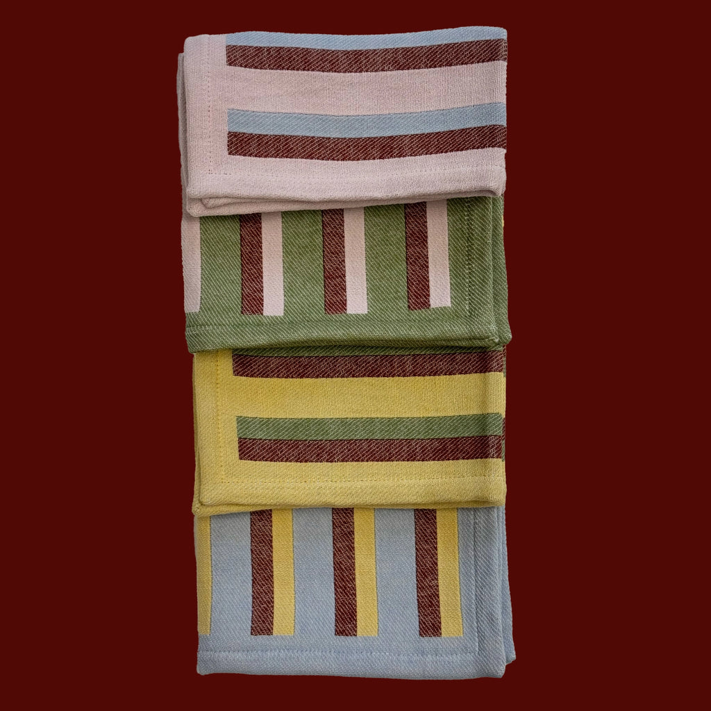 Napkin Set (Cottage Stripe) by KJP