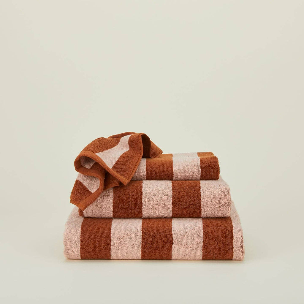 Hand Towel (Blush/Terracotta) by Hawkins New York