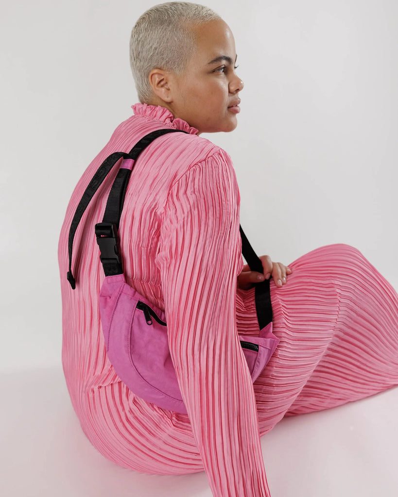 Crescent Fanny Pack (Extra Pink) by Baggu