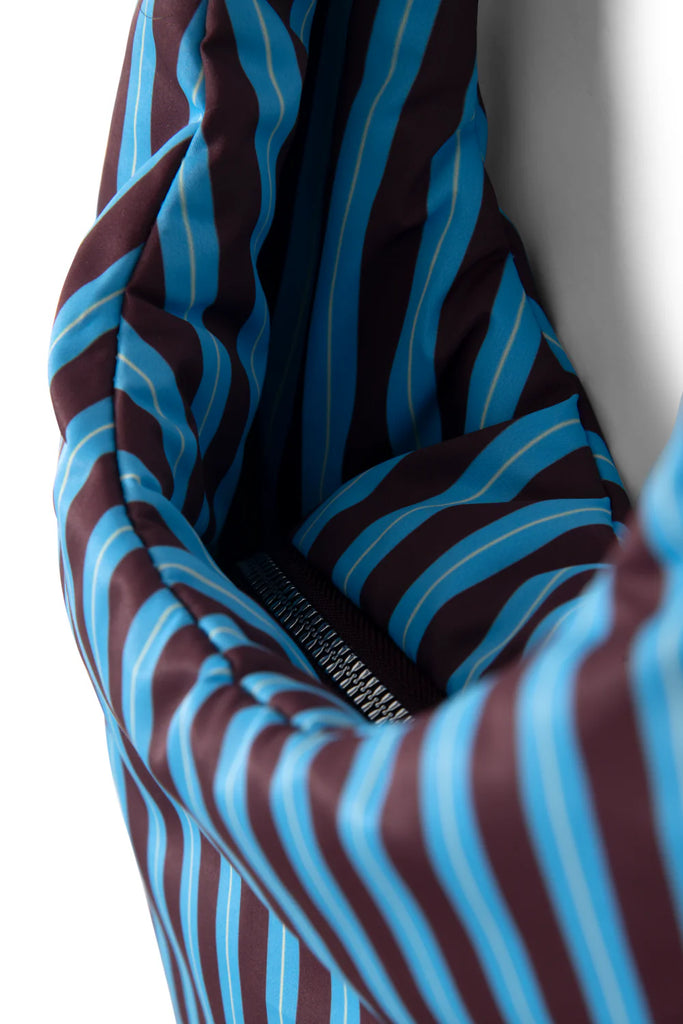 Minimal Quinn Bag (Choc Stripe) by Damson Madder