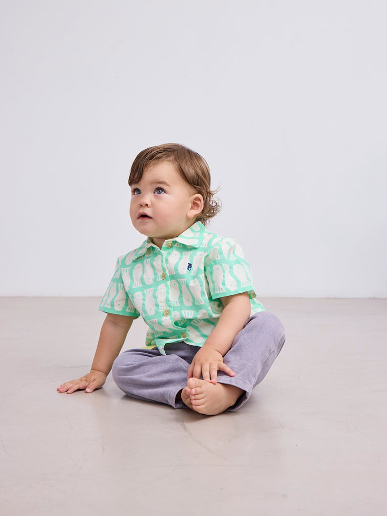 Lucky Fish Woven Shirt (Baby) by Bobo Choses